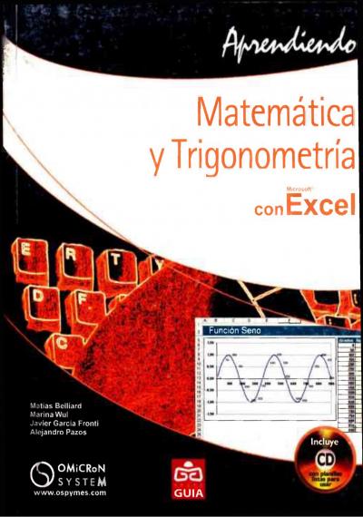 Matemáticas y Trigonometría con excel 